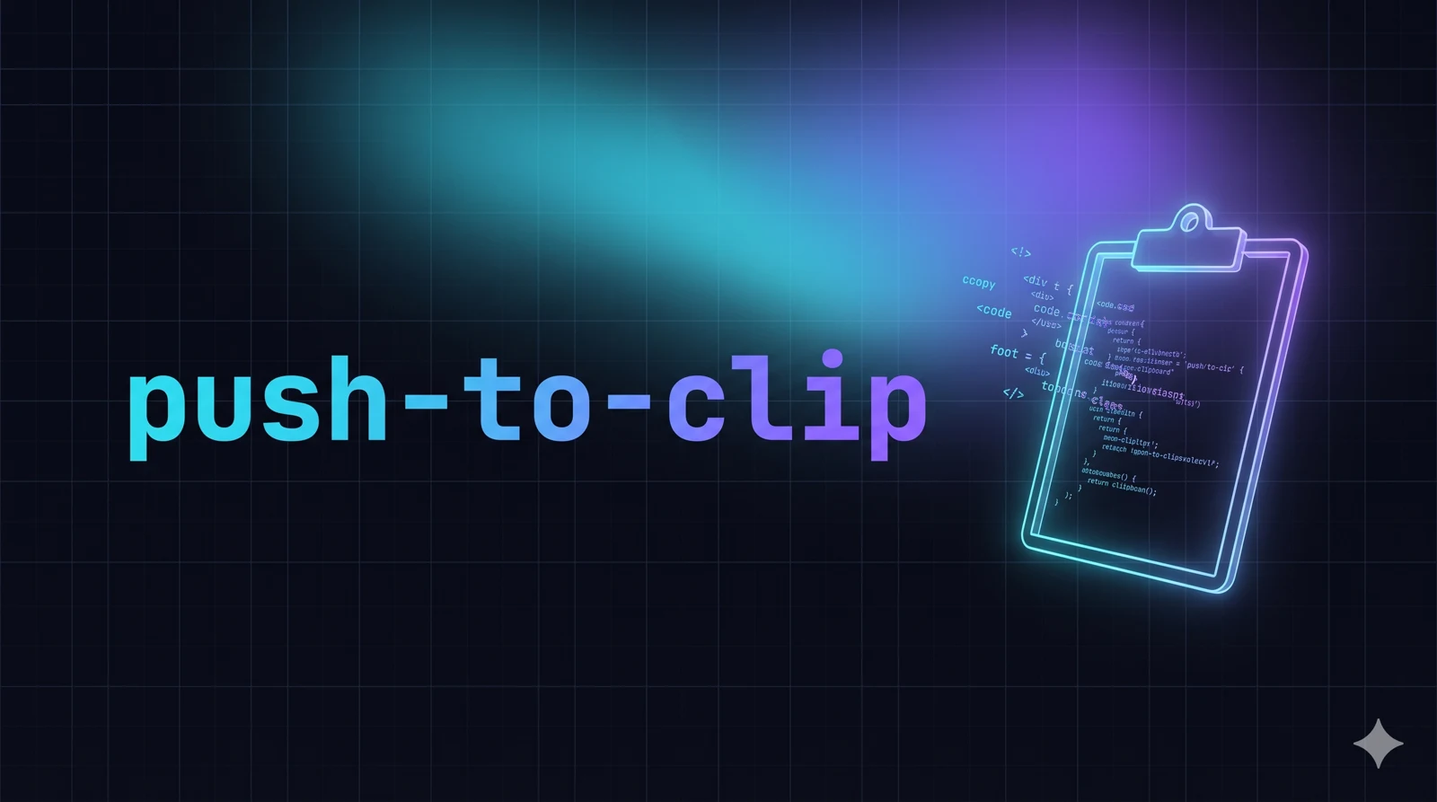 push-to-clip — open-source brand artwork